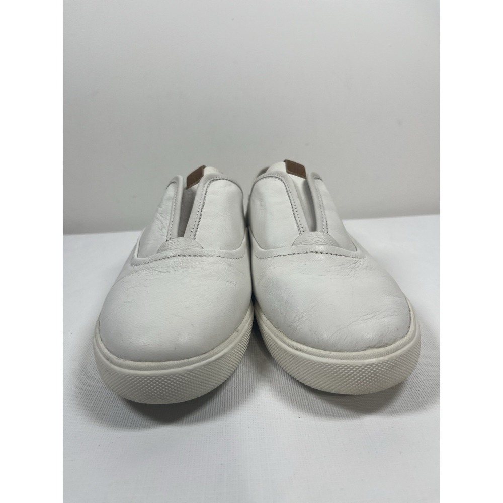 Frye Womens Maya CVO Slip On Sneakers White Leather Shoes 9M Casual Classic Fest - Picture 2 of 16
